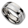 Stainless Steel Rings with Inlays