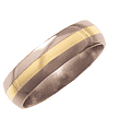 Titanium Rings with Yellow Gold